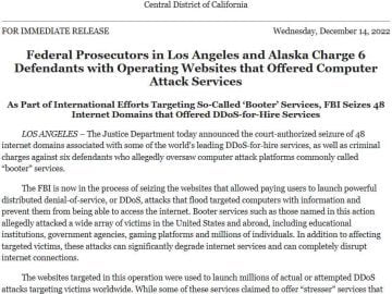Six cyber criminals who ran 48 DDoS-hiring Services arrested