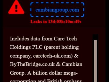 AvosLocker Ransomware Targets UKs Cambian Group scaled
