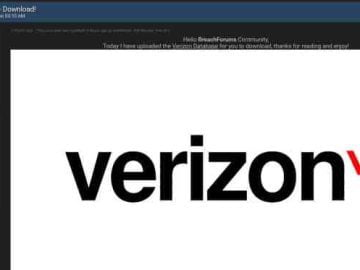 Verizon Customer Data for Sale on Dark Web, New Data Breach Suspected