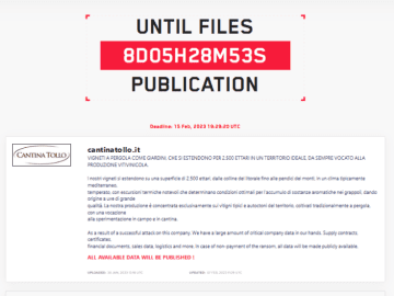 Italian Winery Cantina Tollo The Latest Victim of Cyber Attack