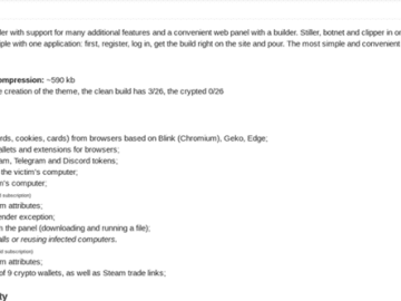 Cinoshi Malware as a Service Being Sold For 2000 Rubles