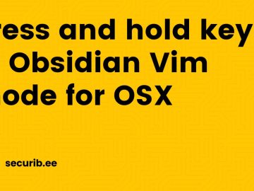 Press and hold keys in Obsidian Vim mode for OSX scaled