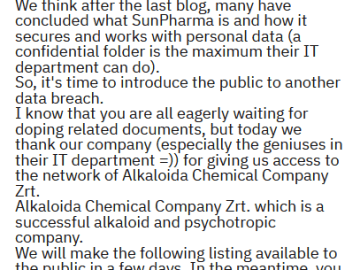 Sun Pharma Cyber Attack Confirmed Hackers Access 17TB Data