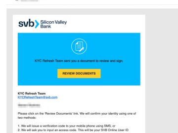 SVB account holders targeted with phishing, scams SVB account holders targeted with phishing, scams