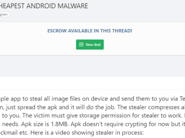 Hackers Put Android Stealer And Source Code On Sale