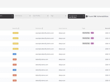 View and tag findings on the new vulnerabilities page to