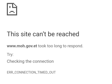 Ethiopian Ministry Of Health Cyber Attack Mysterious Team Targets Website