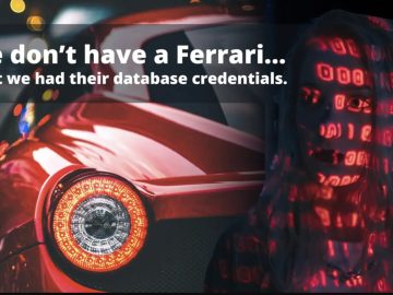 Ferrari Website Bug Exposes Their Database Credentials DangerousPassword