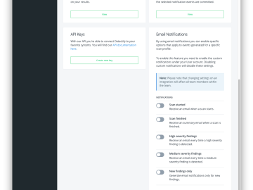 New email notification settings Detectify Blog