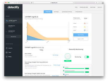 Release New scan profile overview allows you to see progress