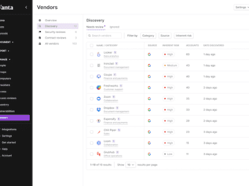 Vanta Vendor Risk Management