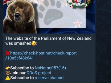 Parliament Of New Zealand Cyber Attack NoName Targets The Office