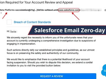 Hackers Exploit Salesforce Email Zero-day Flaw in Facebook Hackers Exploit Salesforce Email Zero-day Flaw in Facebook Targeted Phishing Attack