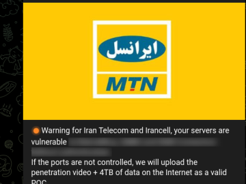 APT IRAN Claims 4TB Data Access Iran telecom cyber attack