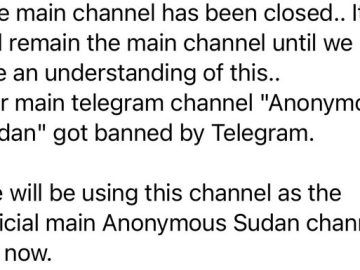 Anonymous Sudan launched a DDoS attack against Telegram Anonymous Sudan launched a DDoS attack against Telegram