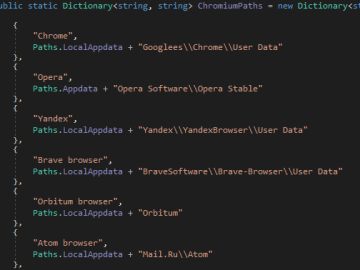 Talos wars of customizations of the open source info stealer SapphireStealer
