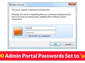 IT admins Set Admin Portal Passwords to ‘admin.webp