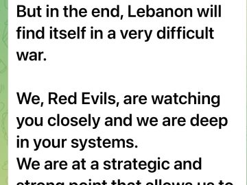 Red Evil Hacker Group Targets Lebanon Warns Of Cyberattack