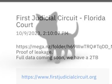 The Florida Circuit Court Cyberattack Claimed By ALPHV Group