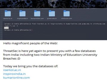 ThreatSec Cyberattacks Targets 5 Indian Websites ThreatSec cyber attacks