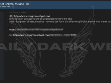 Hackers Claim H. Congress Of The State Of Colima Data Breach H. Congress of the State of Colima in Mexico