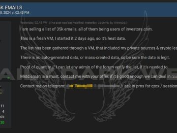 Investors Business Daily Data Breach Sale On Dark Web