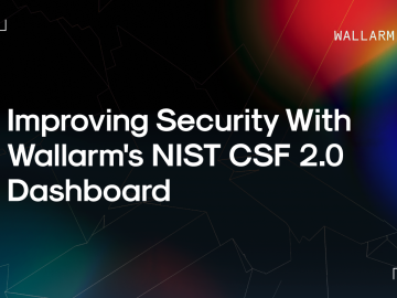 Improving Security with Wallarms NIST CSF 20 Dashboard
