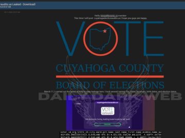 Alleged Cuyahoga County Board Of Election Data Breach