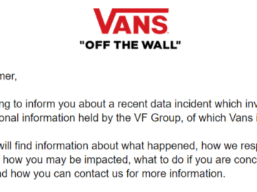 Vans Cyberattack Personal Info Exposed