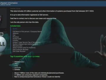 Threat Actor Claims Selling of Dell Database with 49M Records LightSpy MacOS Malware