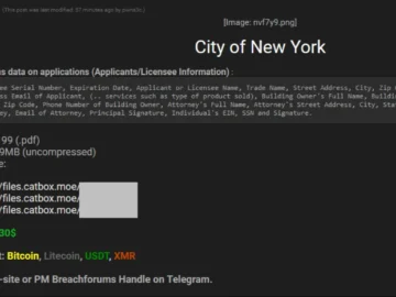Hacker Alleges City Of New York Data Breach Alleged City of New York Data Breach