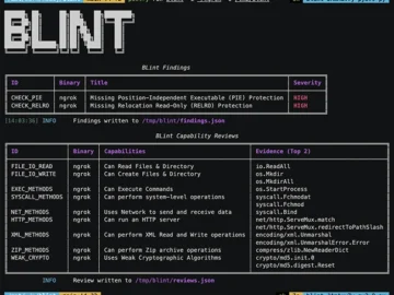 BLint: Open-source tool to check the security properties of your executables BLint: Open-source tool to check the security properties of your executables