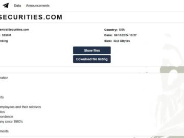 Underground Team’s Central Securities Corporation Cyberattack Central Securities Corporation cyberattack