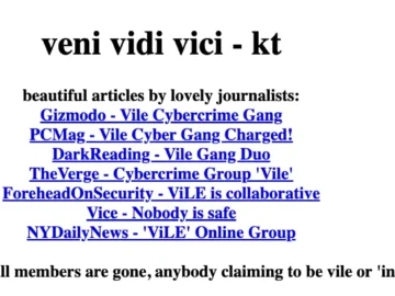 ‘ViLe’ Hacking Duo Plead Guilty For Breach Of Federal Portal Vile Hacking Group