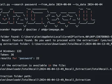 TotalRecall shows how easily data collected by Windows Recall can be stolen TotalRecall shows how easily data collected by Windows Recall can be stolen