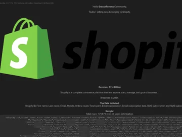 Hacker Shares Data From Alleged Shopify Data Breach.webp