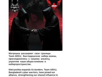 Team ARXU Joins Russian Hacktivist Alliance Matryoshka 424 Matryoshka 424