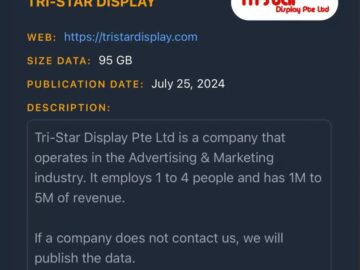 Tri-Star Display Cyberattack: Cicada3301 Claims Data Breach Tri-Star Display Cyberattack