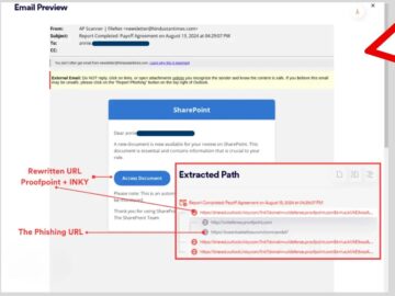 Hackers Exploit Email URL Rewriting to Insert Phishing Links Hackers Exploit Email URL Rewriting to Insert Phishing Links