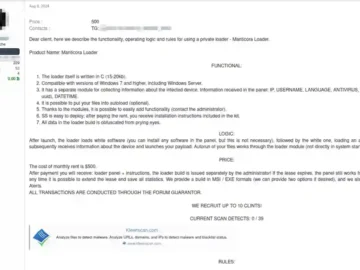 Researchers Track ManticoraLoader Malware To Ares Developer.webp