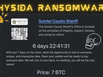 Sumter County Sheriffs Office Systems Hit by Rhysida Ransomware.webp