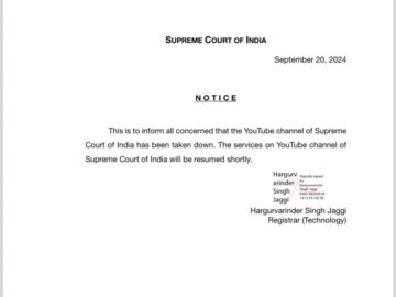 Supreme Court YouTube Channel Hacked, XRP Videos Posted Supreme Court YouTube Channel
