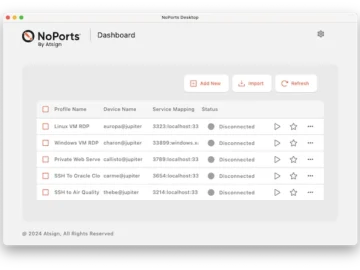 Atsign NoPorts desktop client simplifies secure remote access