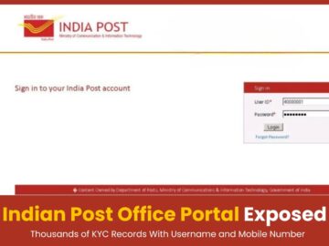 Indian Post Office Portal Exposed Thousands of KYC Records With Username & Mobile Number Indian Post Office Portal Exposed Thousands of KYC Records With Username & Mobile Number