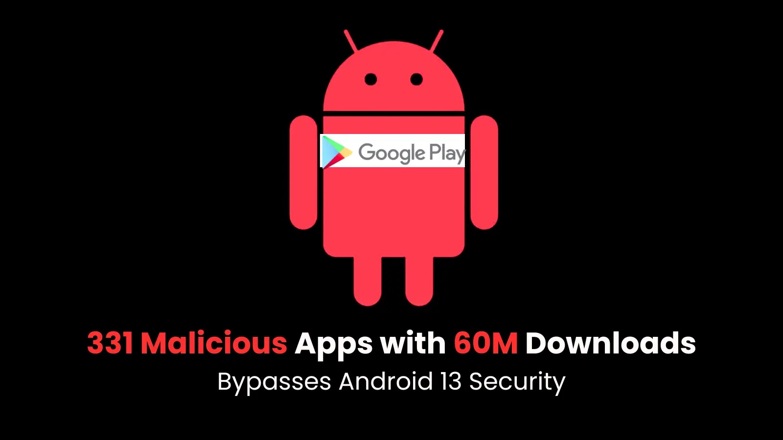331 Malicious Apps with 60 Million Downloads on Google Play Bypass Android 13 Security