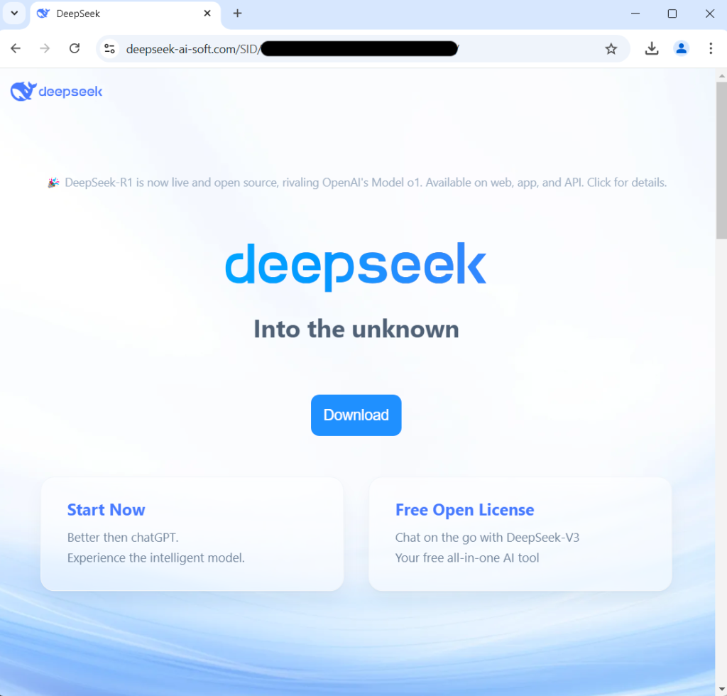 Crooks DeepSeek users with fake sponsored Google ads to deliver malware Crooks DeepSeek users with fake sponsored Google ads to deliver malware