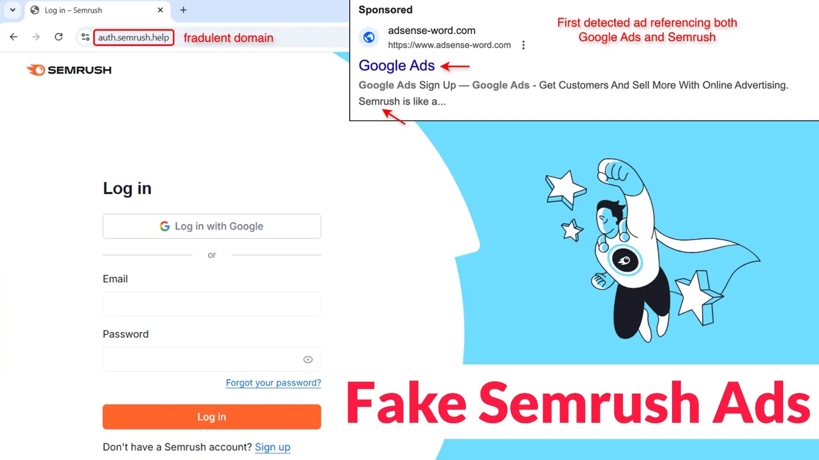 Hackers Using Fake Semrush Ads to Steal Google Accounts Login Credentials