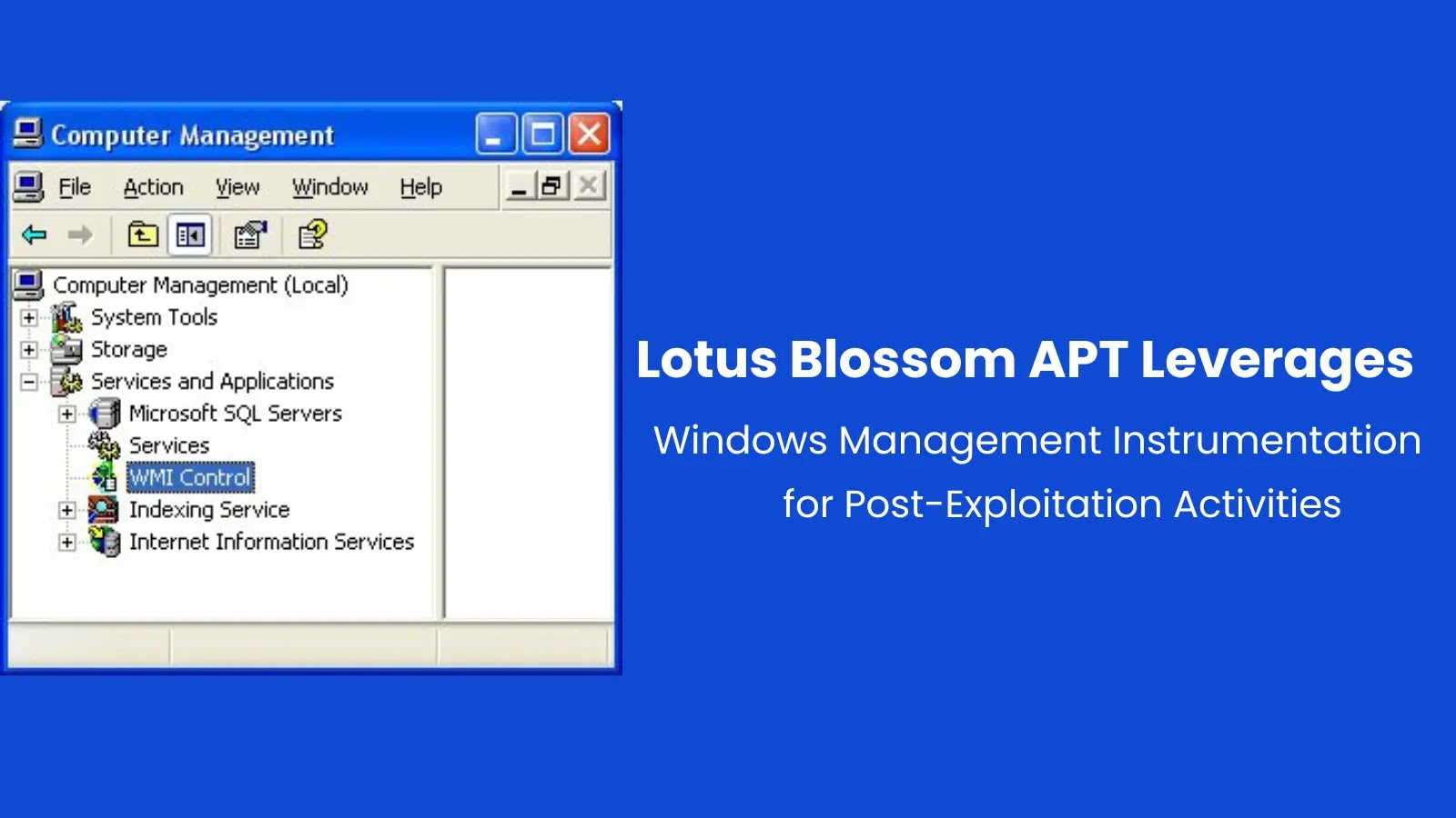 Lotus Blossom APT Exploits WMI for Post-Exploitation Activities