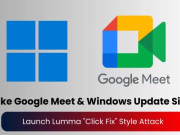 Lumma Stealer Using Fake Google Meet & Windows Update Sites to Launch “Click Fix” Style Attack