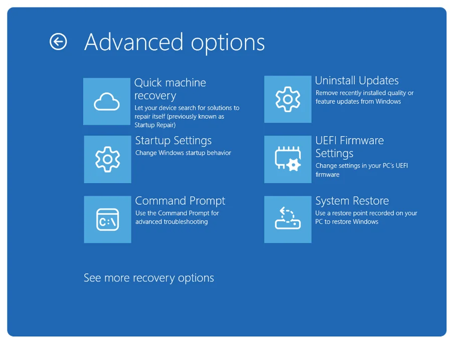 Windows 11 quick machine recovery: Restoring devices with boot issues Windows 11 quick machine recovery: Restoring devices with boot issues